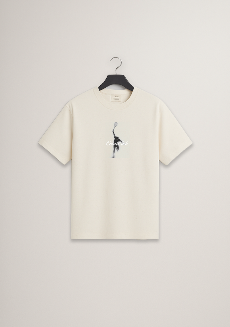 Unisex Ivory Player T-Shirt with embroidery