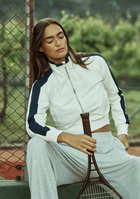 Women’s Cropped Off-Court Jacket in Off-White