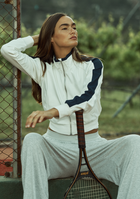 Women’s Cropped Off-Court Jacket in Off-White