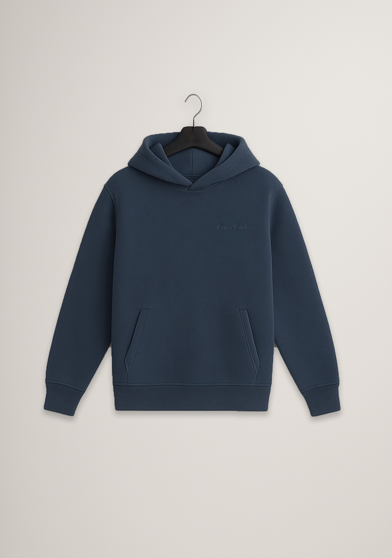 Unisex Warmup Hoodie in Navy with embroidery