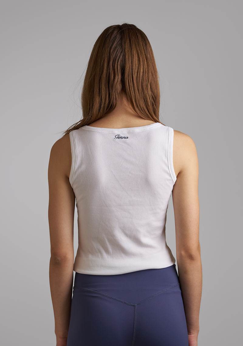 Women’s White Basic Top with embroidery