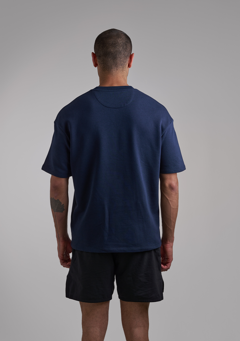 Basic Navy Blue Tee French Terry
