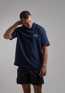 Basic Navy Blue Tee French Terry