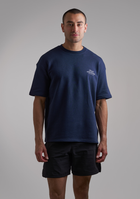 Basic Navy Blue Tee French Terry