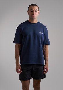 Basic Navy Blue Tee French Terry