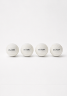 4x White CourtClub Tennis Balls Pressureless
