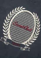 Navy Blue Sweatshirt with Racquet embroidery
