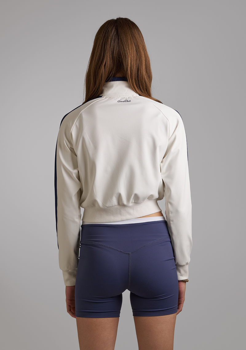 Women’s Cropped Off-Court Jacket in Off-White