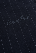 Pinstripe Jacket with Chest Embroidery