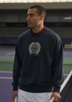 Navy Blue Sweatshirt with Racquet embroidery
